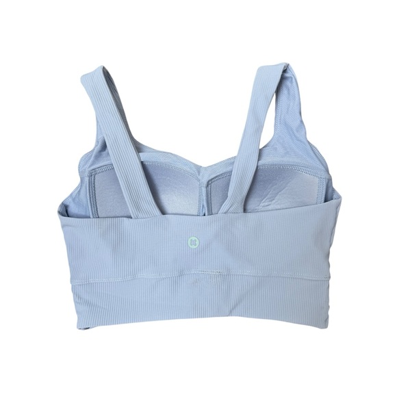 Keep Light Blue Ribbed X-small Cropped Workout Tank - Picture 2 of 2